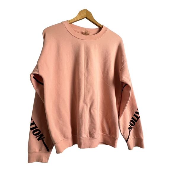 PE Nation Pullover Sweatshirt Athletic Top Shirt Workout Gym Athleisure Grunge M - Picture 4 of 9